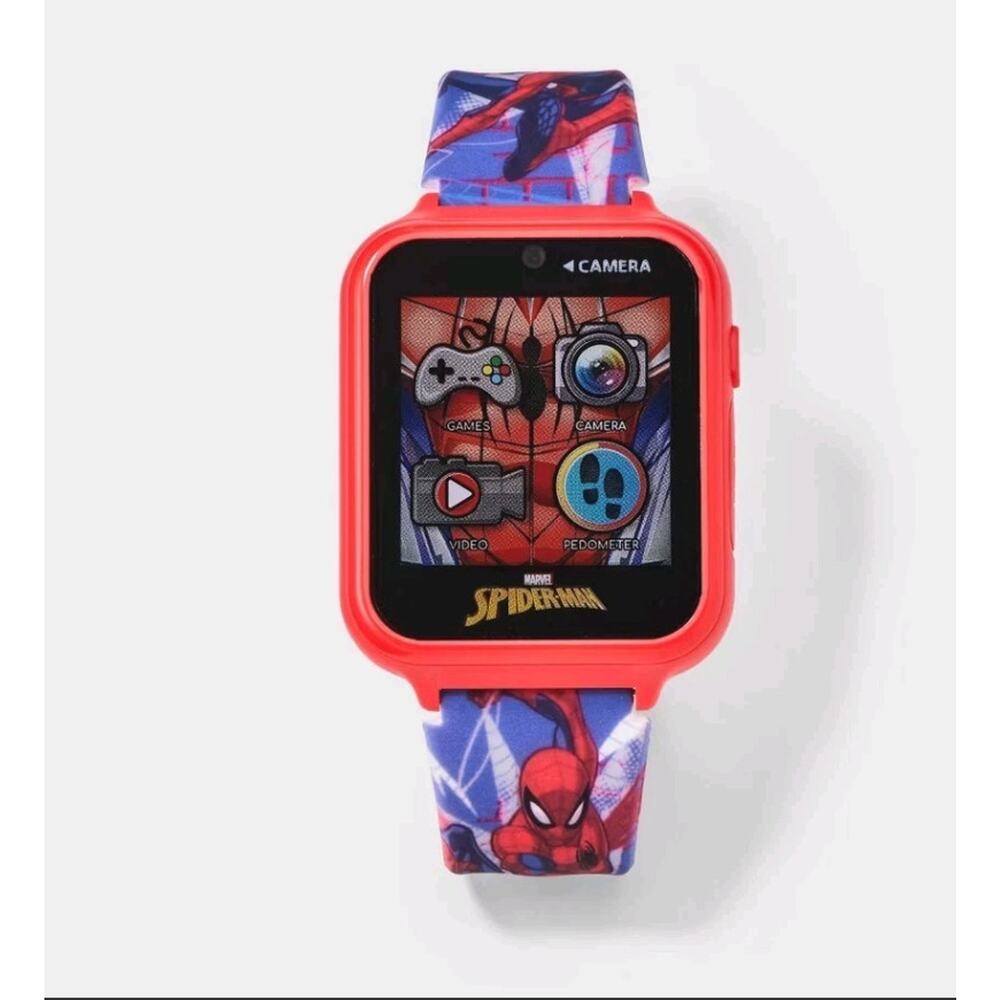 Boys' Spider-Man Light-Up Interactive Watch - Blue/Red